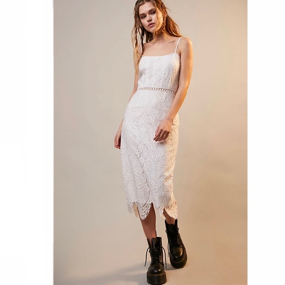 FP x SAYLOR Eizelle Dress in Ivory - Picture 2 of 15